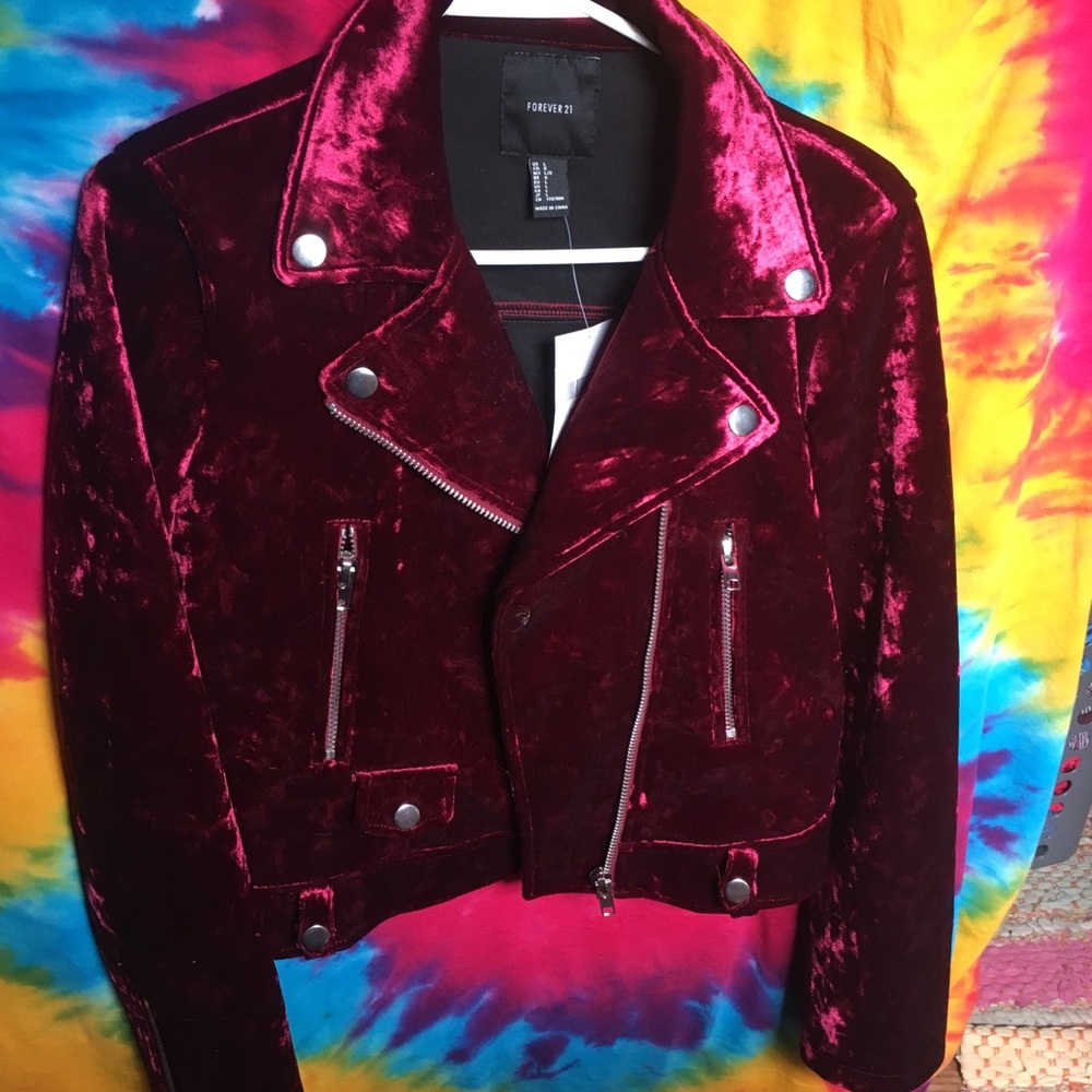 Forever 21 Crushed Velvet Jacket